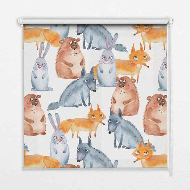 TULUP VNITŘNÍ roleta - okenní roleta - roleta - 80x140 cm - Zvířata