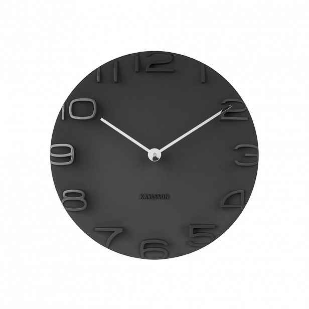 Karlsson NÁSTĚNNÉ HODINY černá 42/42/5 cm