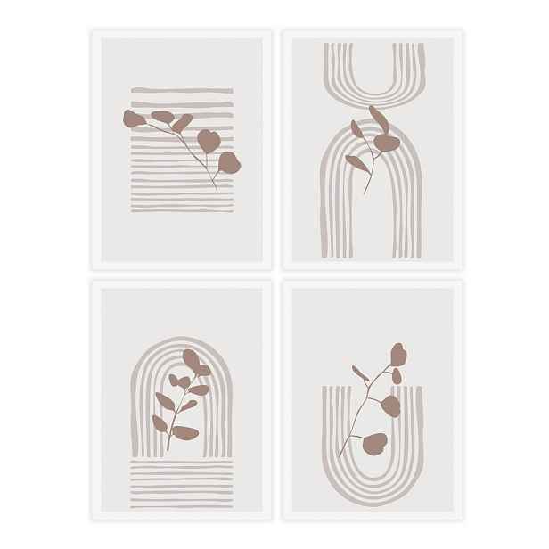 Obrazy v sadě 4 ks 30x40 cm – Casa Selección