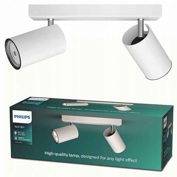 Stropní Svítidlo Na omítku Led Halogenové svítidlo Spot 2xGU10 Kosipo Philips