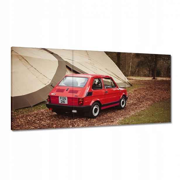 Obrazy 180x90 Červený malý Fiat 126p