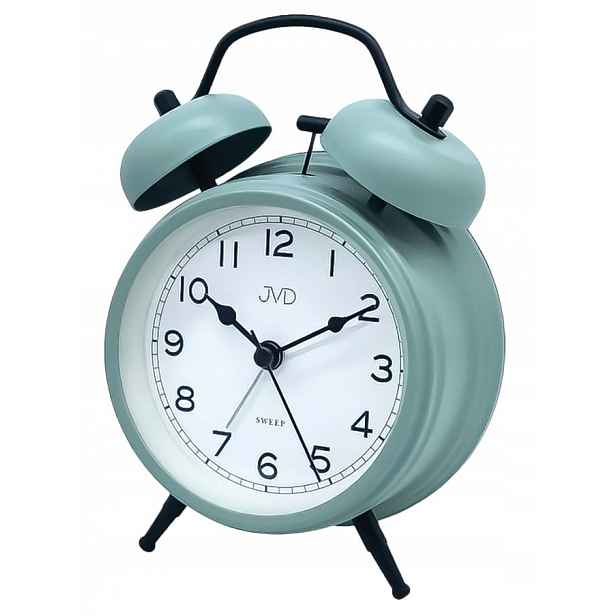 Velký Zelený Matný Podsvícený Budík Retro Jvd J SRP2219.1 12,5x16,5 cm