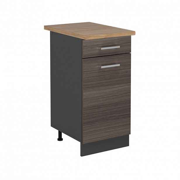 Vicco SPODNÍ SKŘÍŇKA KUCHYŇSKÉ LINKY R-Line Ušlechtilá šedá 40 cm , PD Dub