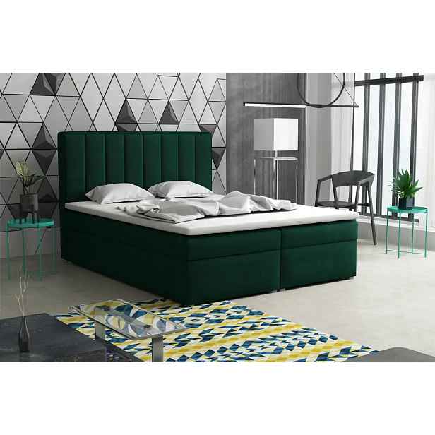 Casarredo Postel s matrací s ÚP LUCINI BOX 180x200 - zelená