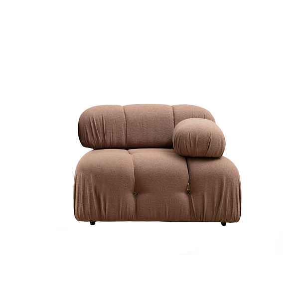 Hanah Home Modul pohovky Bubble bouclé hnědý pravý