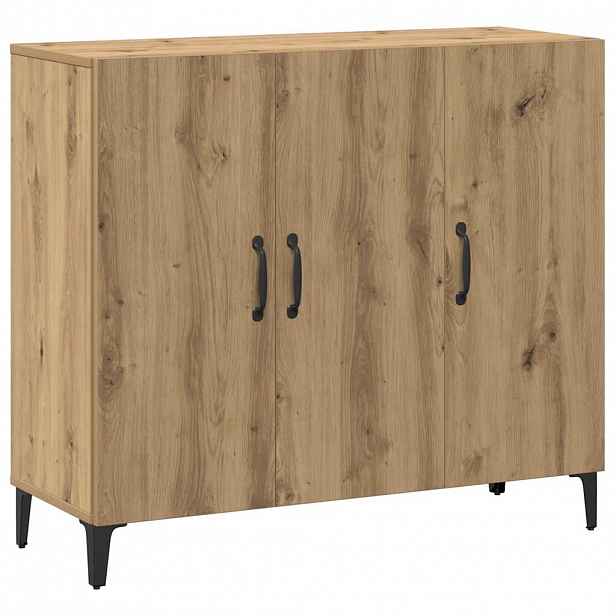 vidaXL Příborník dub artisan 90 x 34 x 80 cm kompozitní dřevo