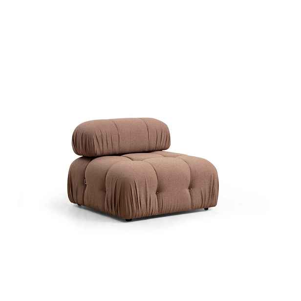 Hanah Home Modul pohovky Bubble bouclé hnědý středový