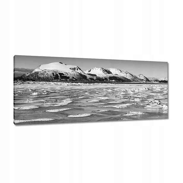 Obrazy 100x40 Zima Norsko Jezero