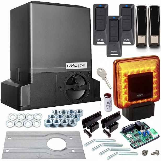 Set pohonu Faac Delta 3 741 3x Ovladač Lampa Xled