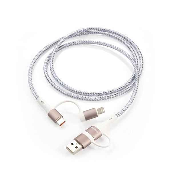 Univerzální rychlonabíjecí USB kabel ACCURA 120 cm