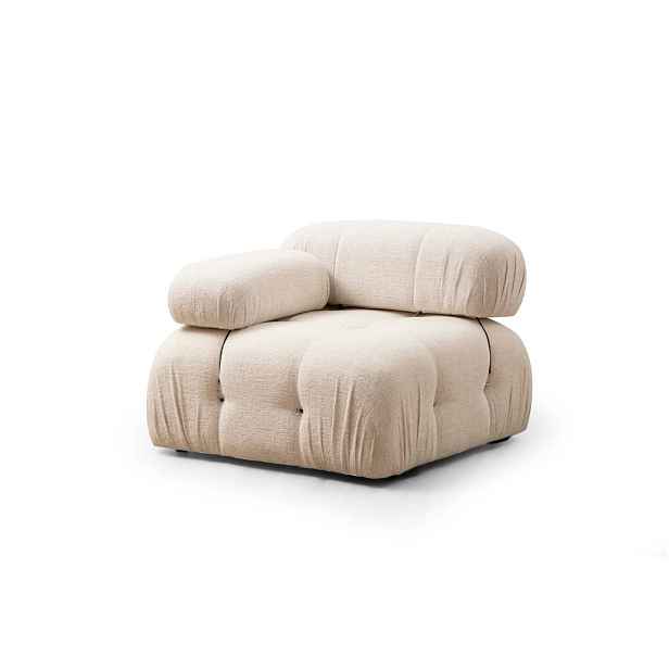 Hanah Home Modul pohovky Bubble bouclé krémový levý