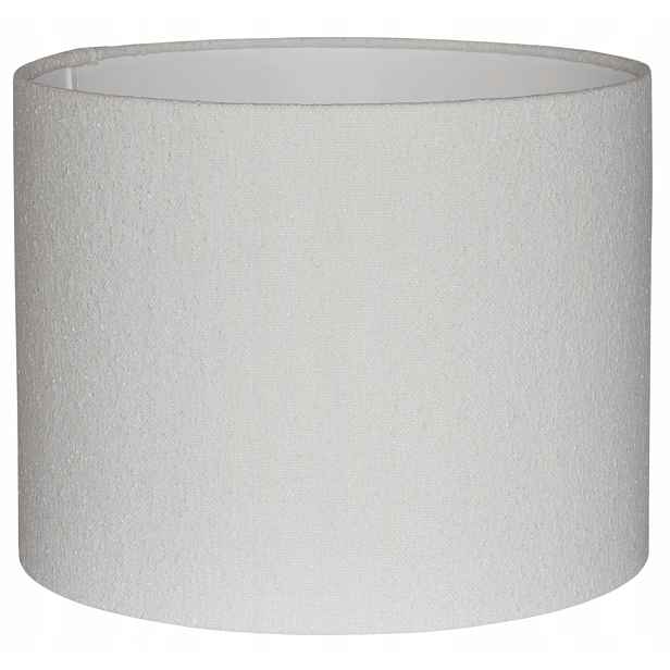 Stínítko válec E27 E14 bílé Boucle ⌀ 25 cm h20 Zavinovací okraje Venosa