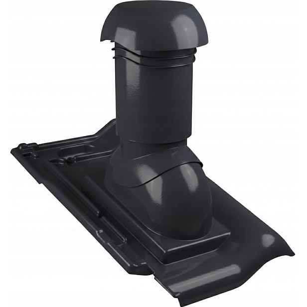 Větrací Komín Odvzdušňovací 125 MM Creaton Titania Břidlice Glazura