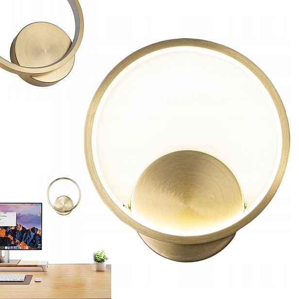 Nástěnná lampa Zlatá Moderní Ring pro Ložnice Led 10W