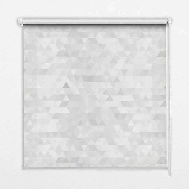 TULUP VNITŘNÍ roleta - okenní roleta - roleta - 60x140 cm - Šedý trojúhelníkový vzor