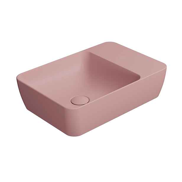 GSI MODO keramické umyvadlo na desku 50x35cm, bez otvoru, blush mat