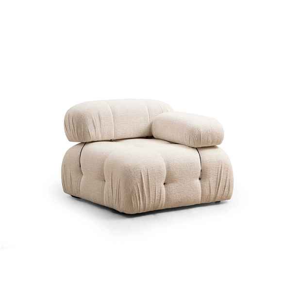 Hanah Home Modul pohovky Bubble bouclé krémový pravý