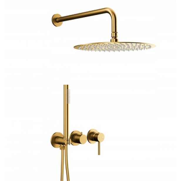 Kfa Sprchový Set Pod Omítku S 3-OTVOROVOU Baterií Moza, Brushed Gold