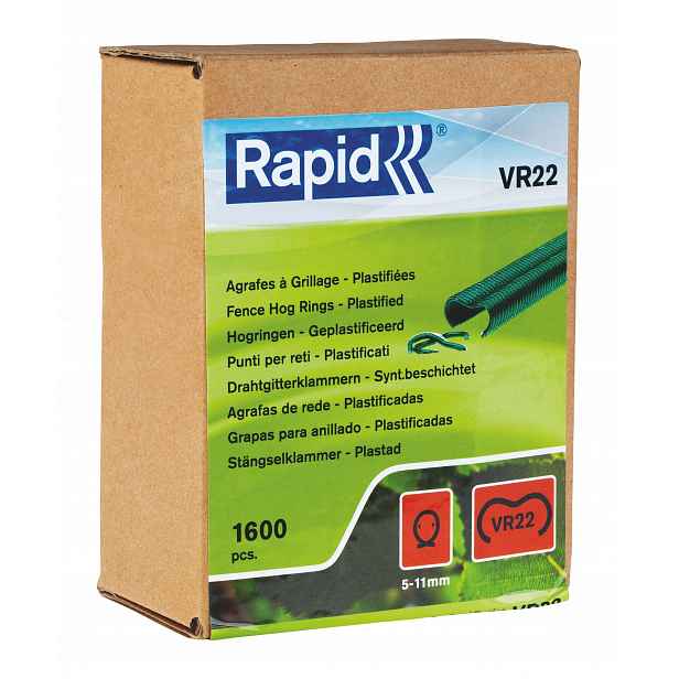 Plotové sponky VR22 1600ks Zelené Rapid