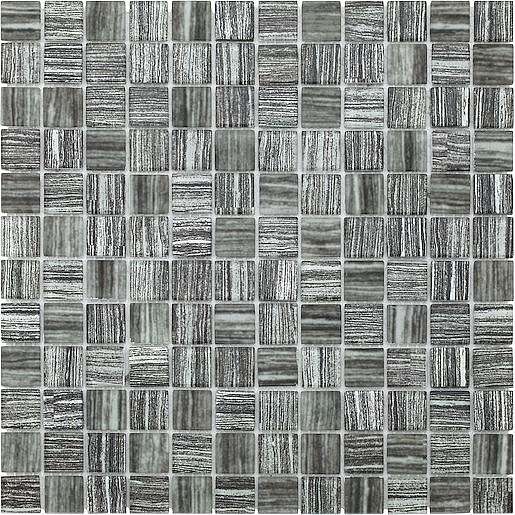 Skleněná mozaika šedá 30x30 cm mat / lesk MOS23TEXGY