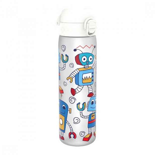 „Slim“ láhev na vodu pro děti, recyclon™, 500 ml, Robots - Ion8