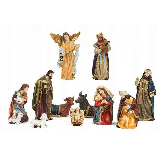 Úžasné figurky do vánočního betlému – 11 dílů – max. 15 cm vysoké