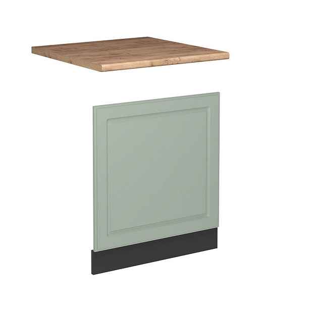 Vicco PŘEDNÍ PANEL R-Line, Mint venkovský dům/Antracit, 60 cm pracovná doska Dub Goldkraft
