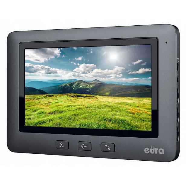 Video monitor interkomu Eura Alpha černý