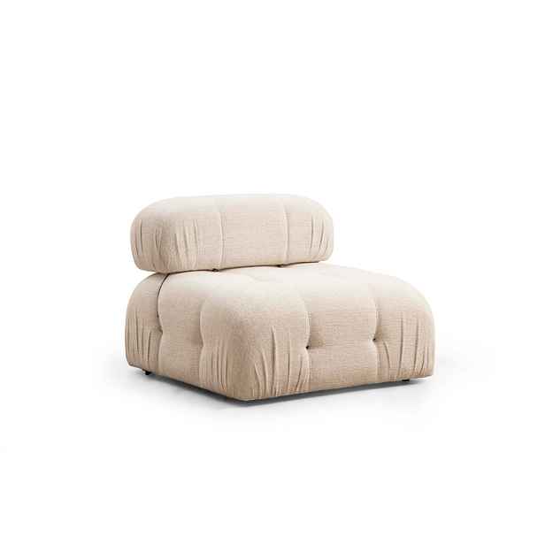 Hanah Home Modul pohovky Bubble bouclé krémový středový