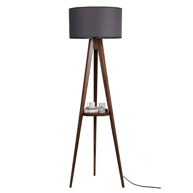 Opviq Stojací lampa Sehbali I 176 cm hnědá/šedá