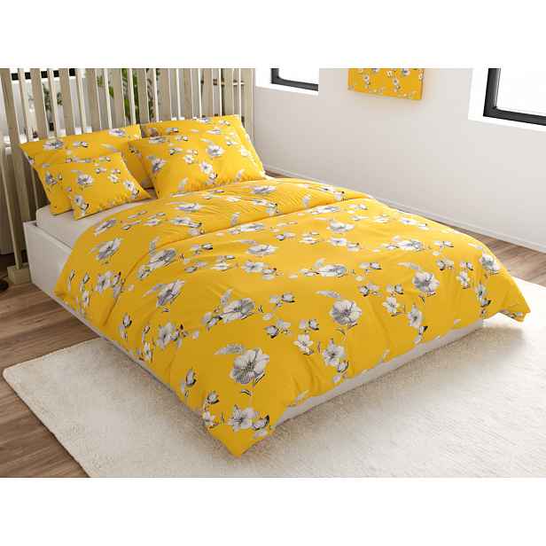 Povlečení z mikrovlákna YELLOW ROSE žluté Rozměr povlečení: 70 x 90 cm | 140 x 220 cm