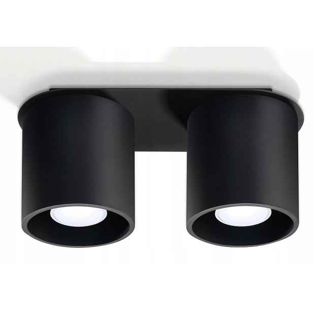 Spotová nástěnná lampa Orbis Černá Sollux