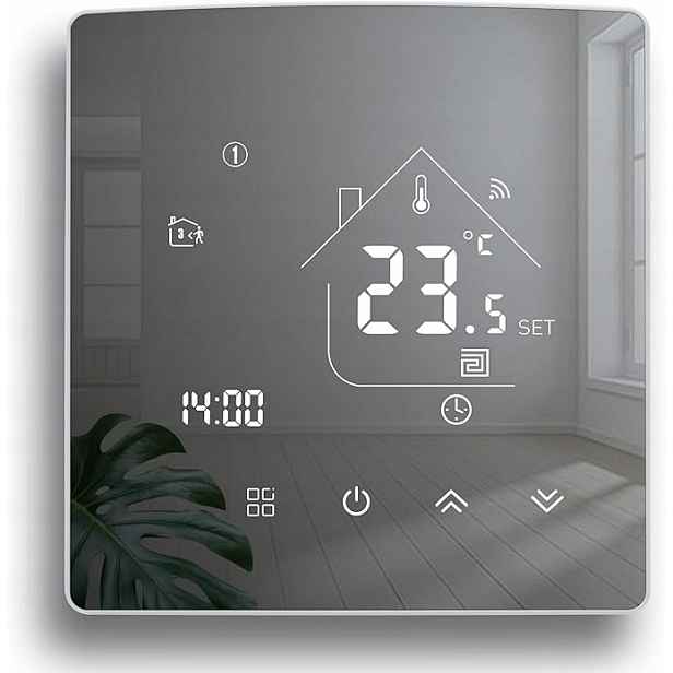 WiFi termostat Tuya pro podlahové vytápění 5+1+1, 5-35°C, Alexa Google