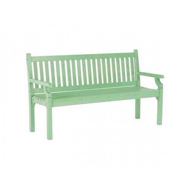 Dřevěná zahradní lavička KOLNA, neo mint, 150 cm