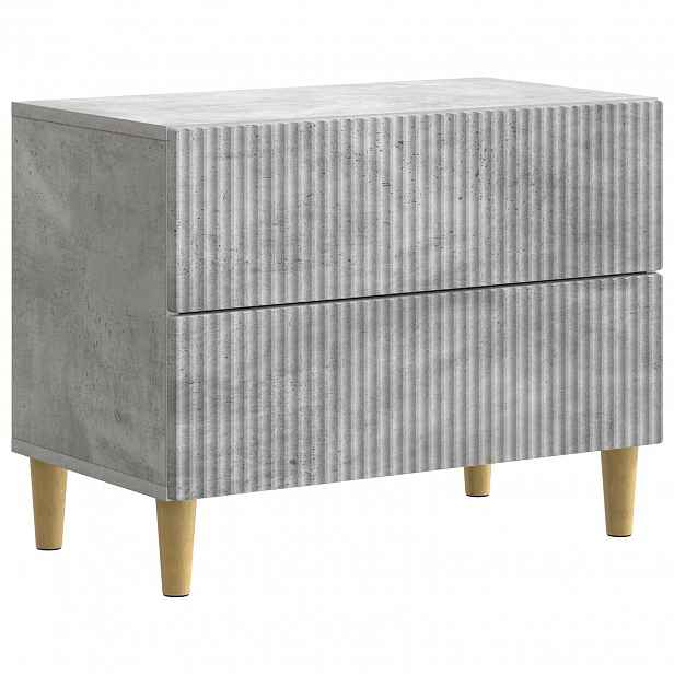 vidaXL Noční skříňka Betonově šedá 62 x 34,5 x 48 cm Kompozitní dřevo