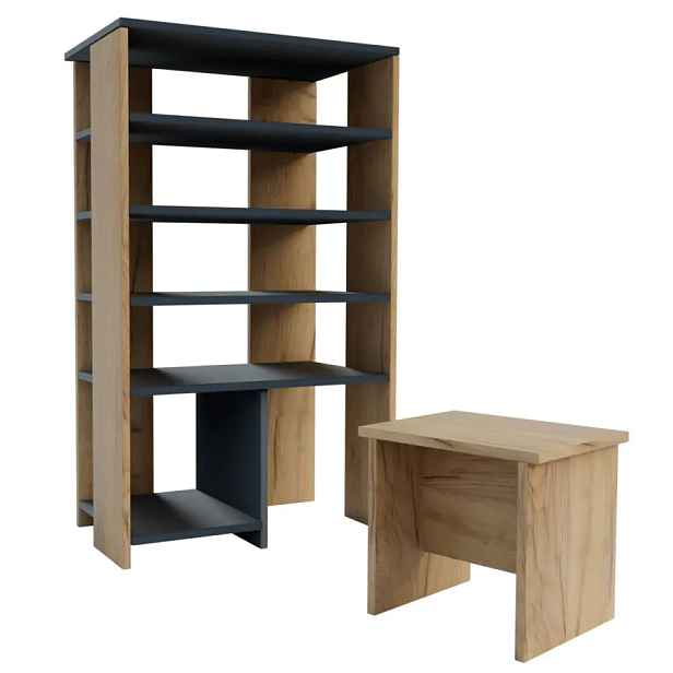 Casarredo Botník BRADLEY stolička - dub/antracit