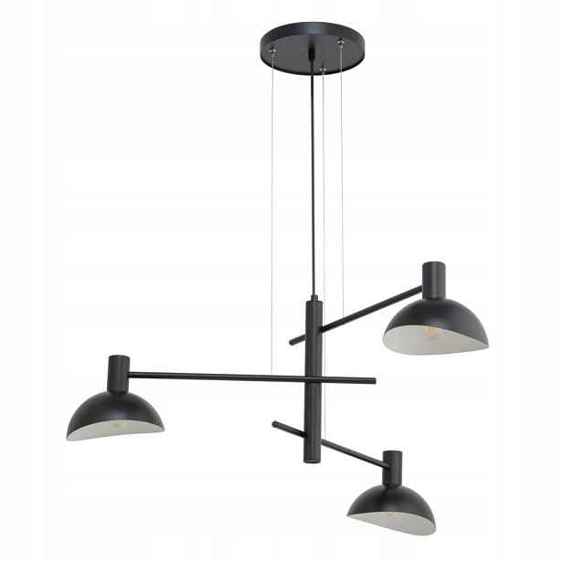 Lustr Pendel Artis Černý Kov 3xE14 80 cm Vyměnitelný Sigma Lighting