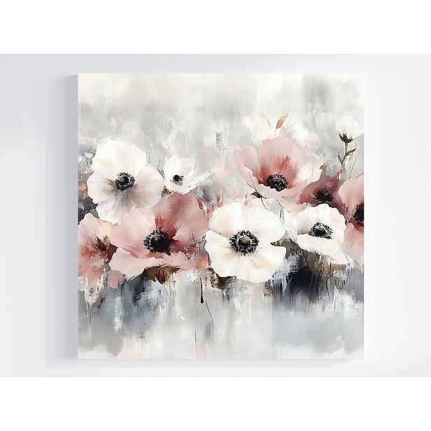 Obraz Na Plátně Canvas Akvarel Příroda Květiny Zavěšení Kytice Zahrada 50x50