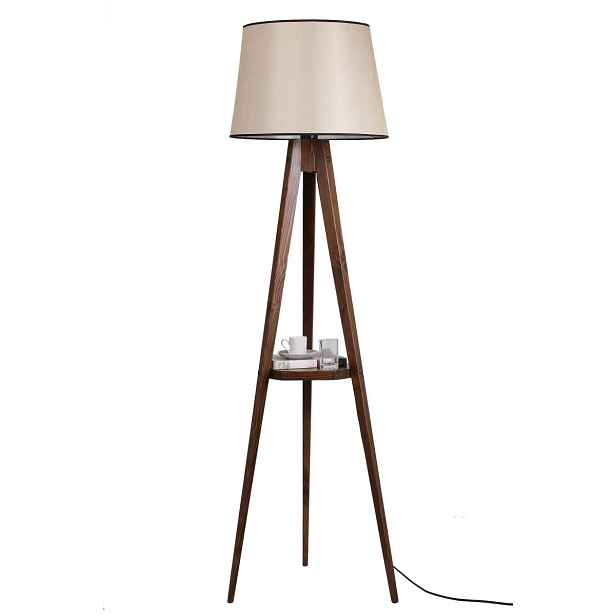 Opviq Stojací lampa Sehbali III 160 cm hnědá/béžová