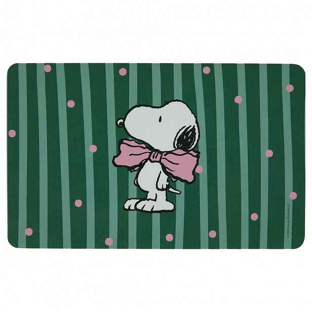 PEANUTS Snídaňové prkénko Snoopy s motýlkem - zelená