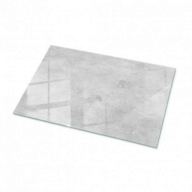 TULUP SKLENĚNÁ DESKA 100x70 cm Betonová struktura se škrábanci