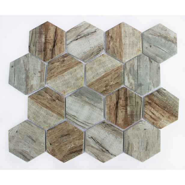 Skleněná mozaika brown 26x30 cm mat MOSV84HBR