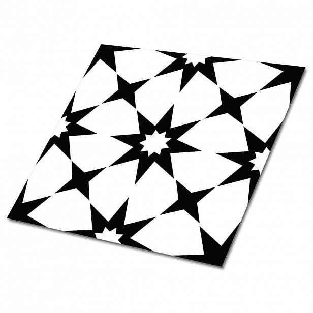 TULUP SAMOLEPICÍ OBKLADY NA STĚNU 9 ks 30x30 cm Hvězdná geometrie