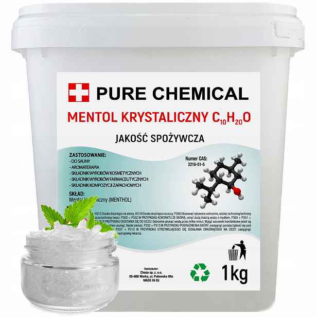 Křišťály Krystalický Mentol 1000g Aromaterapie Sauna Inchalace 1kg