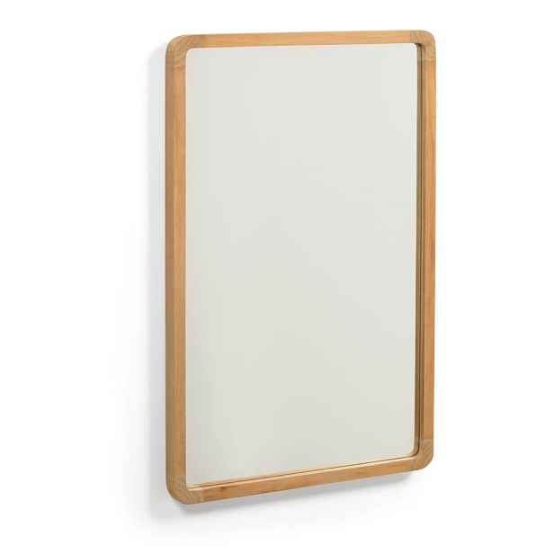 Nástěnné zrcadlo s dřevěným rámem 45x70 cm Shamel – Kave Home
