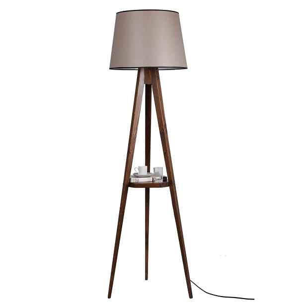 Opviq Stojací lampa Sehbali III 160 cm hnědá/hnědá