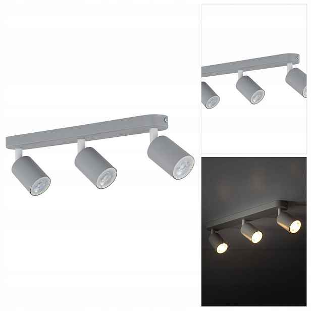 Šedá reflektorová lampa Livia pohyblivá pro osvětlení stěny Tk Lighting