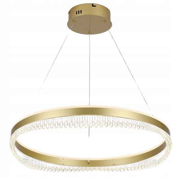 stropní svítidlo Led Stropní Svítidlo Závěsný Lustr ring Dálkový Ovladač zlatý