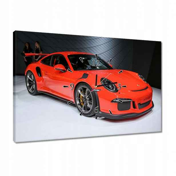 Hodiny 60x40 Červené Porsche