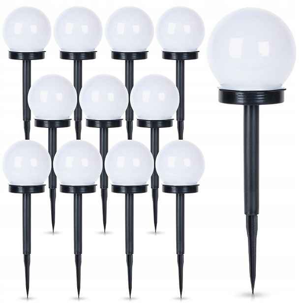 12 x Solární zahradní lampa s Led zapichovacími lampami a senzorem